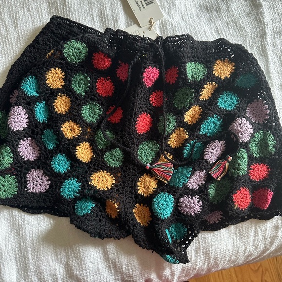 NWT agua bendita wales shorts in multicolor size small, multicolor knit - Picture 5 of 8